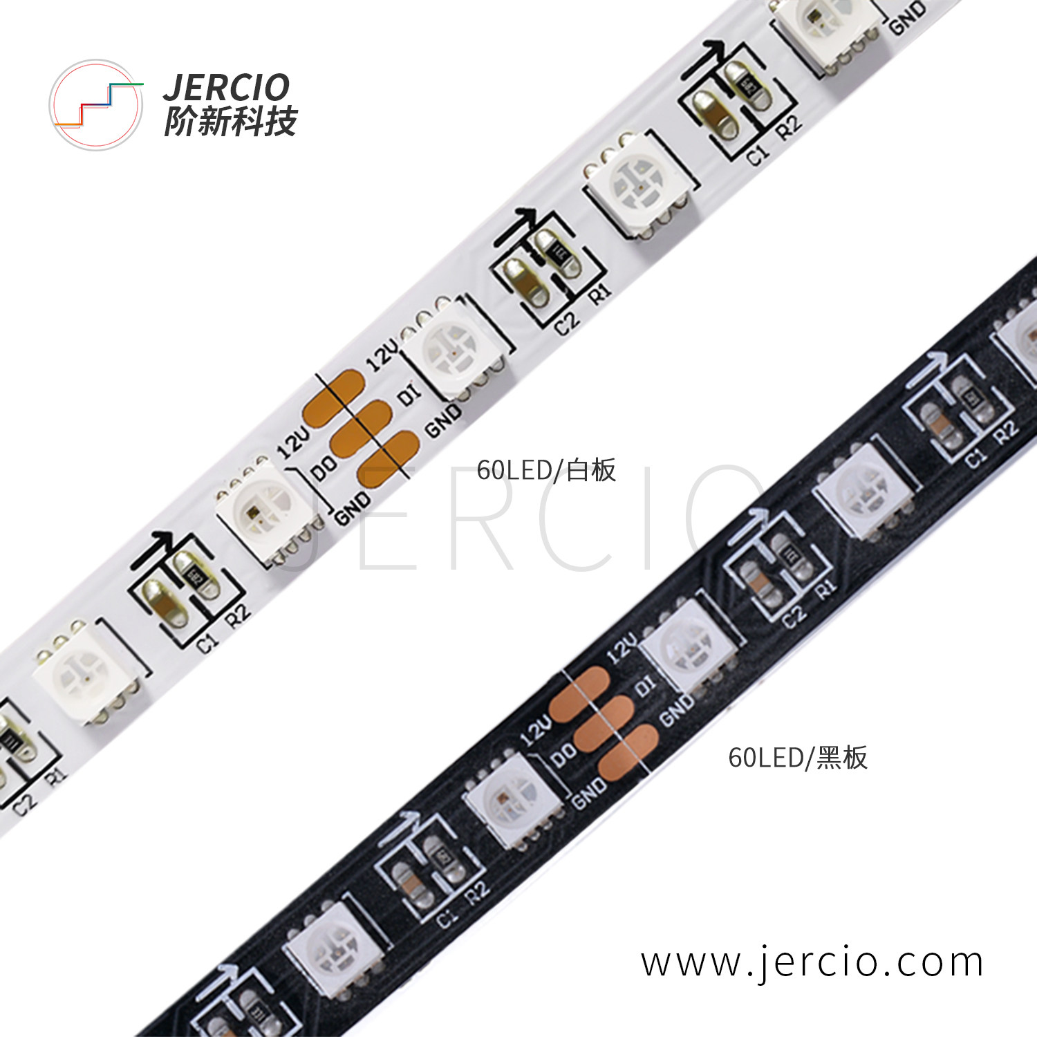 12V built-in driver IC magic light strip sk6812RGB-P8 one drag two programmable LED light strip landscape lighting