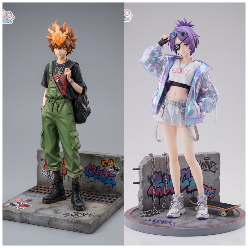 Non-In-Stock Koko Studio Trendy Brand Kurom & Agang Figurines