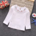 Trẻ em 2020 Long Sleeve Hitbottom chỉnh sửa mùa xuân dress Girl được chỉnh sửa thêu hoa búp bê cổ áo T-shirt 100 trẻ em. 