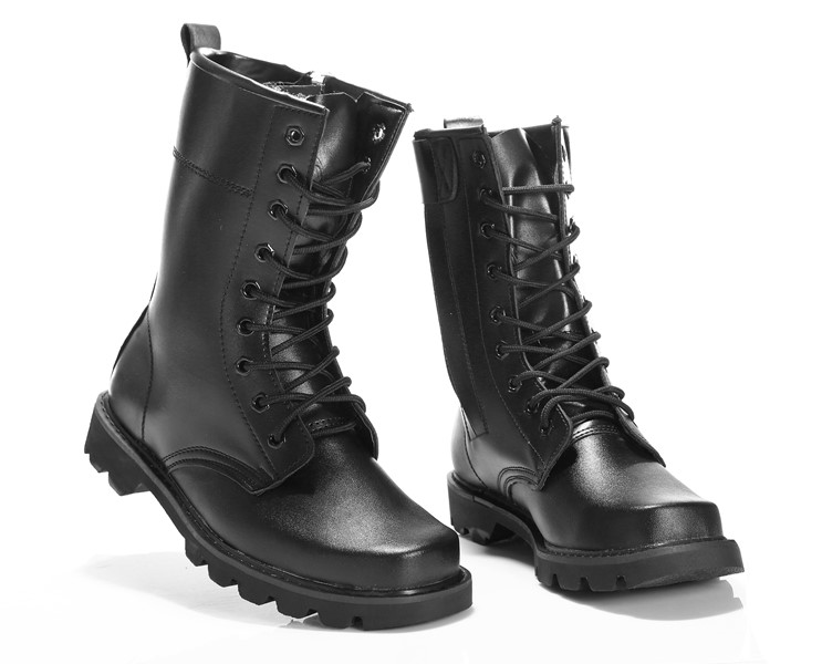 Boots militaires pour homme en cuir - dérapage - Ref 1396791 Image 12