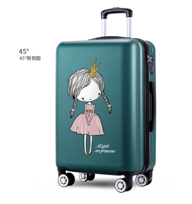 Phiên bản tiếng Hàn của hộp đựng xe đẩy vali nữ bánh xe vạn năng 20 inch nhỏ nhẹ 24 vali nam dễ thương hộp mật khẩu - Va li vali kéo cho bé