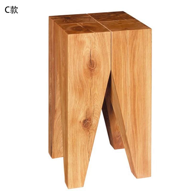 Gỗ rắn đăng nhập gốc cây băng ghế gỗ đứng gốc cây khắc gỗ trụ gỗ cạnh một số bàn cà phê đơn giản khối gỗ Bắc Âu - Các món ăn khao khát gốc đôn gỗ gốc cây giá rẻ
