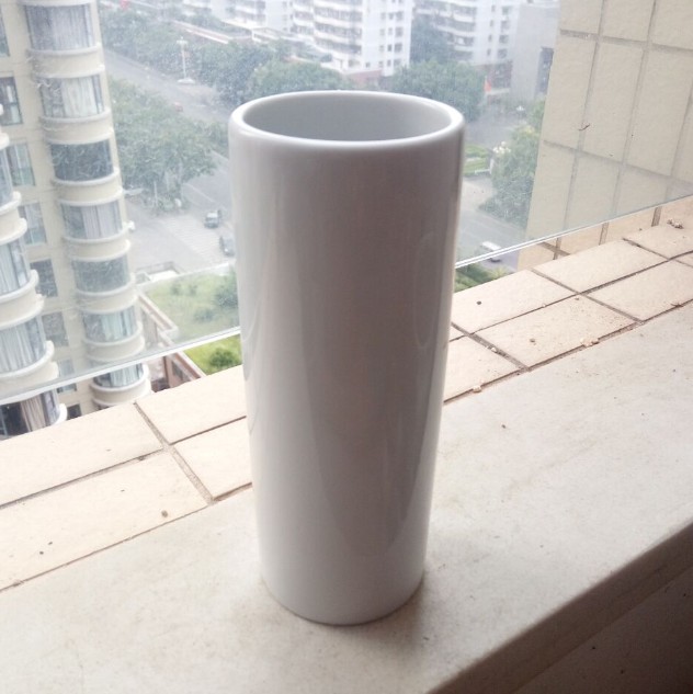 Khuyến mãi 6 nhân dân tệ thời trang đơn giản sáng tạo tiểu thuyết bình gốm cao thẳng / chậu cây mọng nước / thủy canh sáng tạo - Vase / Bồn hoa & Kệ chậu trồng cây thủy sinh