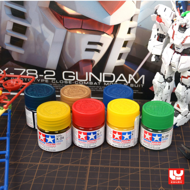 Tamiya ສີ acrylic ນ້ໍາແບບທະຫານແບບຈໍາລອງ Gundam ທີ່ເຮັດດ້ວຍມືສີດິນເຜົາຊຸດ X1-35