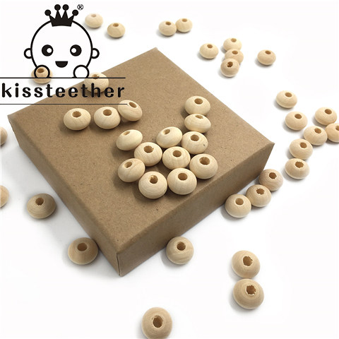 Rough embryo solid wood wooden 14mm baby molar abacus wooden beads handmade DIY lacquer art lacquer painting supporting materials