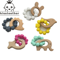 Baby molars toy Beech animal food grade silicone bead bracelet INS foreign trade bracelet