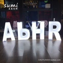 LED bar luminous letter OJBK hand hold card night light out wine props luminous atmosphere alphanumeric