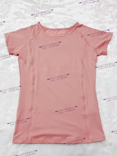 Гимнастическая спортивная футболка с коротким рукавом для тренировок, быстросохнущая ткань