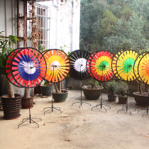 Dongguan Dongcheng Haihua multi-size double-layer disc double turntable windmill factory direct sales disc windmill