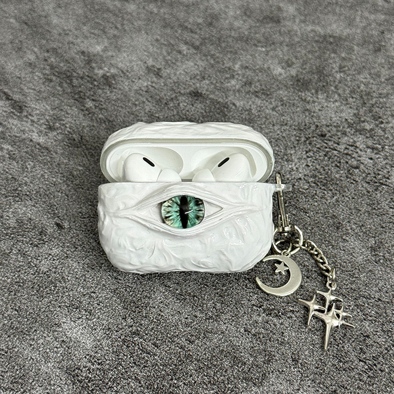 Luminous 3D Eye Earphone Case Airpodspro3 5Th Generation Airpods4Th Generation Cthulhu Earphone Protective Cover