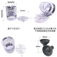 Глубоко зеленый зеленый Claux Grid Silicon Clue Bowl Комбинация