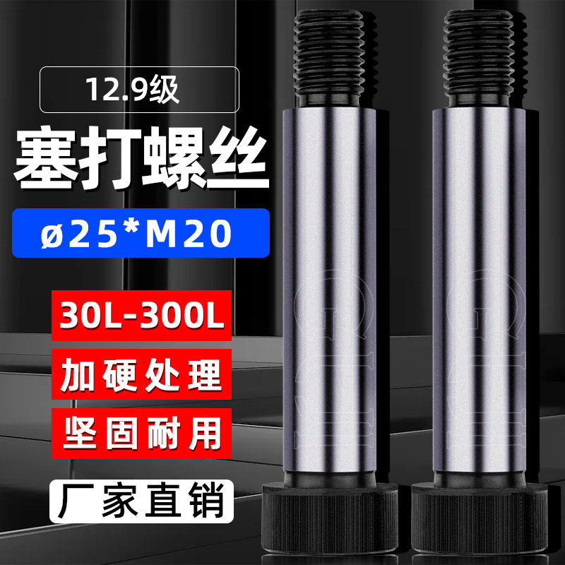 12 9 grade plug screw and other high screw limit screws 25*25-25*300*M20 shoulder hexagonal