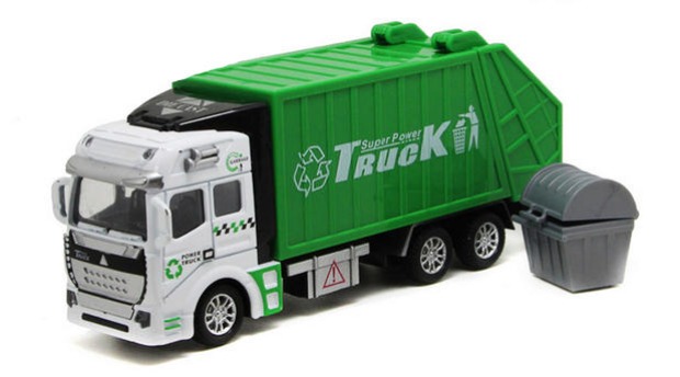 Hợp kim kỹ thuật xe mô hình máy xúc trộn xe tải cháy xe tải trailer xe tải trẻ em mô hình xe - Chế độ tĩnh xe đồ chơi em bé