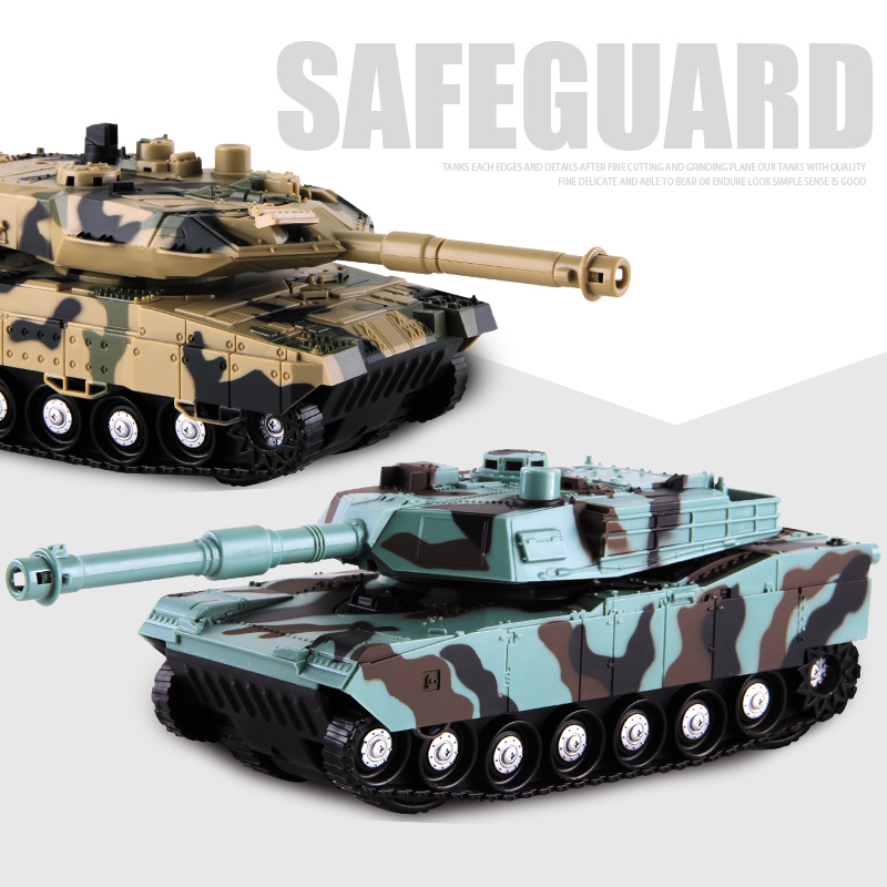 Tank Model Children's Toy Car Sound And Light Military Missile Inertia Double Bearing Tankcar Model Puzzle Toy