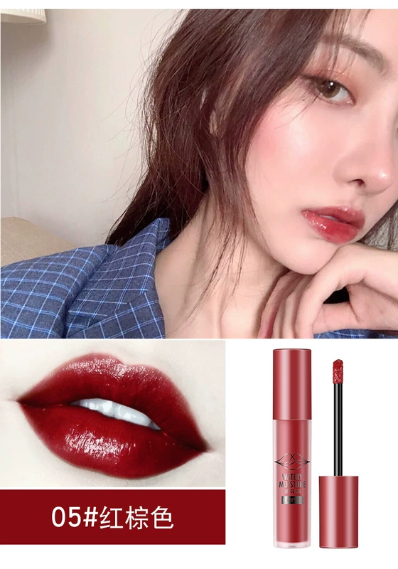 Leezi / Liz lip glaze set màu son nữ dưỡng ẩm bền màu không đánh dấu son môi sinh viên chính hãng - Son bóng / Liquid Rouge