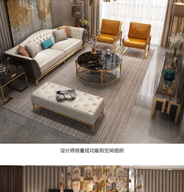 Sau khi ánh sáng sang trọng sofa da hiện đại của Mỹ căn hộ nhỏ da nhỏ gọn thời trang ba đôi chữ số kết hợp phòng khách sẵn sàng - Ghế sô pha bộ ghế sofa gỗ