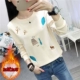 Quần áo mùa thu đông cộng với áo nhung dày lên áo thun dài tay 13 trường trung học cơ sở 14 học sinh nữ 16 tuổi Quần áo ấm áo phông nữ rộng