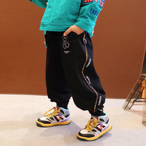 Small Crooked Boy Clothes 2022 Spring Autumn Season New Long Pants Baby Loose CUHK Child Foreign Air Children Casual Pants