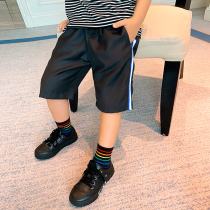 (Broken Yard clear cabin) little crooked family 2021 spring and summer new CUHK Boy suit pants are loading pants