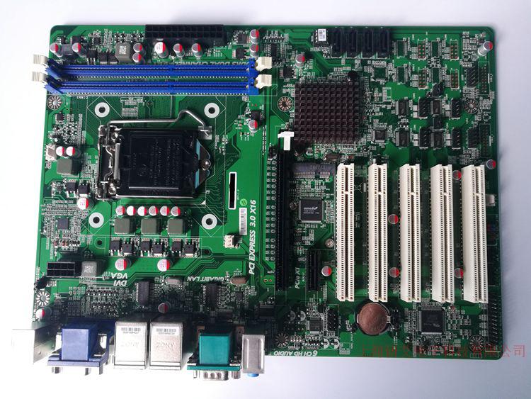 H61 chip industrial large motherboard motherboard 5PCI 2PCIE 6 serial ports dual network ports support XP WIN7