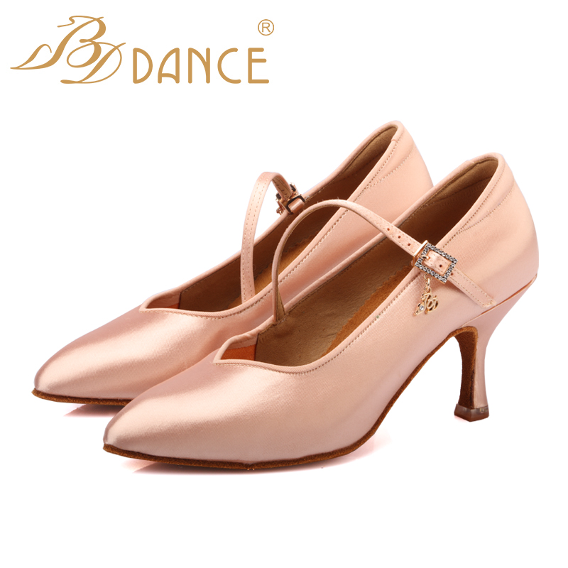 BDDance Betty Woman Morden Dance Shoes Professional High Heel National Standard Dance Shoes Adult Female Latin Dance Shoes