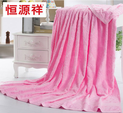 Hengyuan Xiang whole cotton jacquard wool towels by pure cotton blanket towel blanket summer cool blanket air conditioning blanket Summer single double bed single