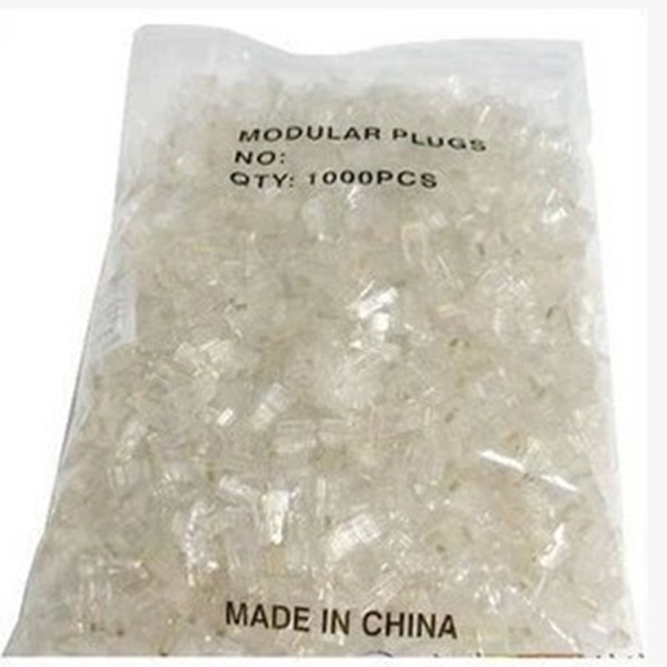 RJ45 Internet crystal head 1000 One bagged eight-core 8P8C net route crystal head whole bag RJ45 COB