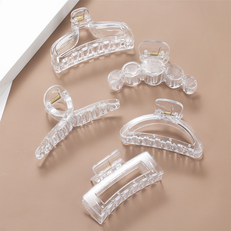 South Korea S Grip Clip Hairpin Clip Head Decoration Hair Clip Rear Brain Spoon Day Series Hair Big Grab Clip Bath Shark Clip