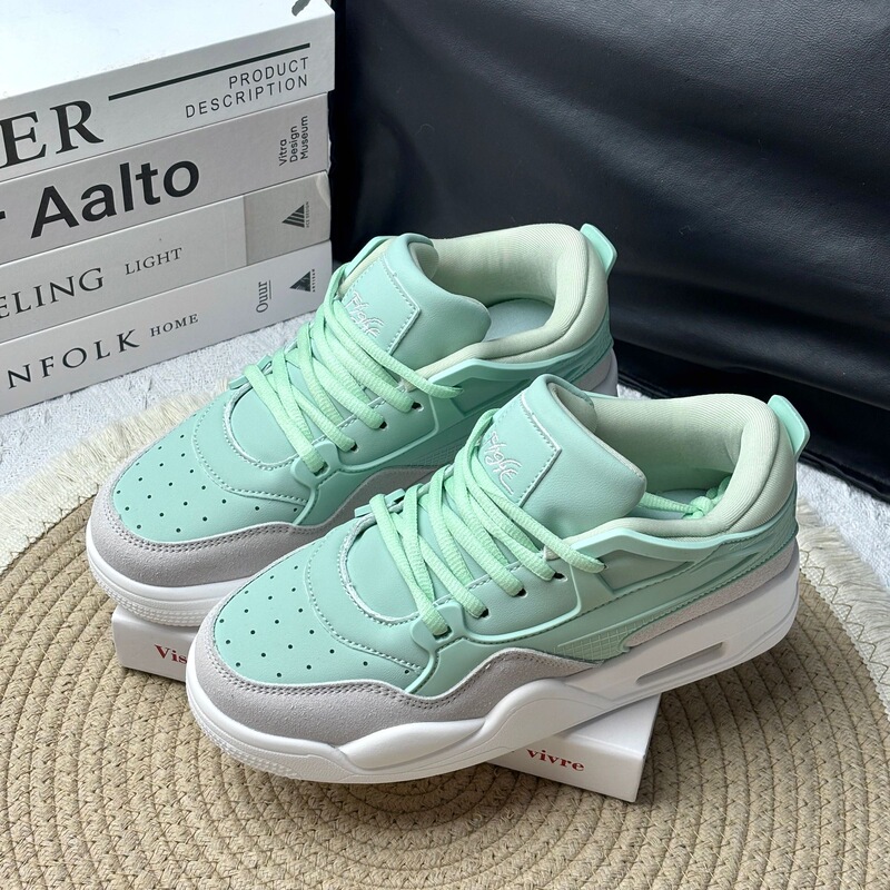 Yue Lai Ke 2025 New Retro Men's and Women's Basketball Low-Top Couple's Air-Cushion Co-Branded Versatile Sports Casual Shoes