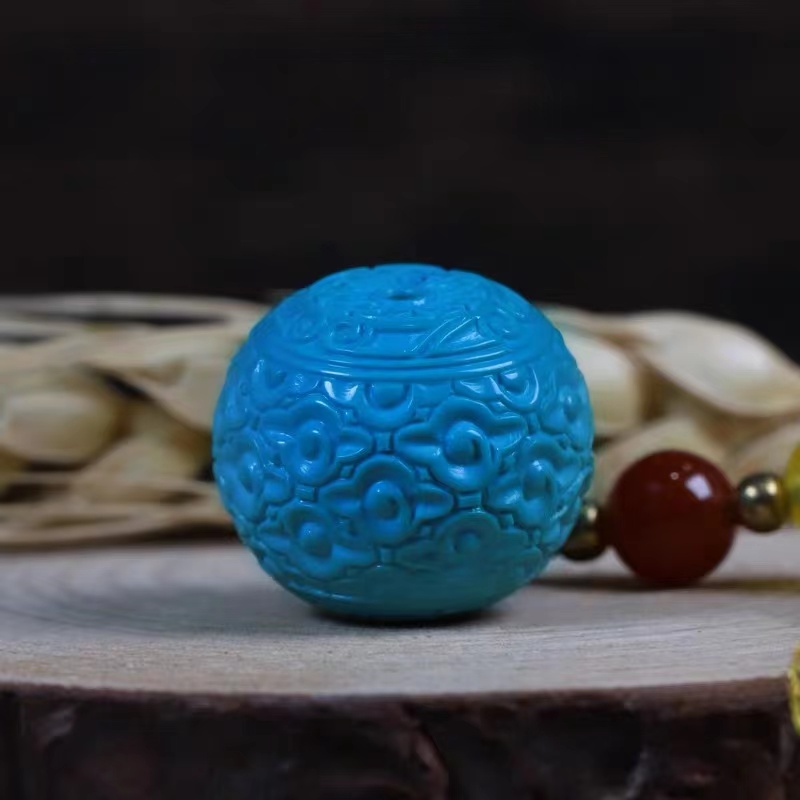 Green Pine Stone Hubei Bamboo Mountain Natural Raw Mine High Porcelain Back Tattoo Pearl Old Loose Bead Engraving Pieces Small Accessories DIY popularity