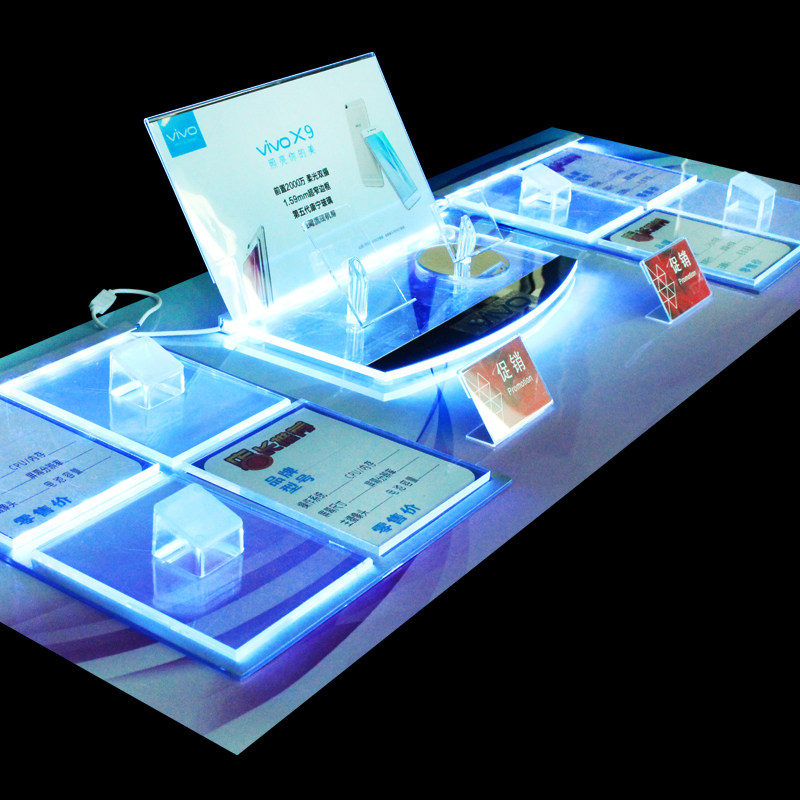 Suitable for Xiaomi's new mobile phone tray counter vivo display stand OPPO Huawei p50 crystal tray stand