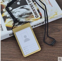 Huawei metal card sleeve aluminum certificate card sleeve sling staff work card lanyard rope badge neck work card