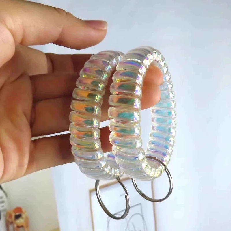 Key Lanyard Bracelet Keychain Ring Swimming Gym Locker Number Tag Electric Vehicle Key Pendant