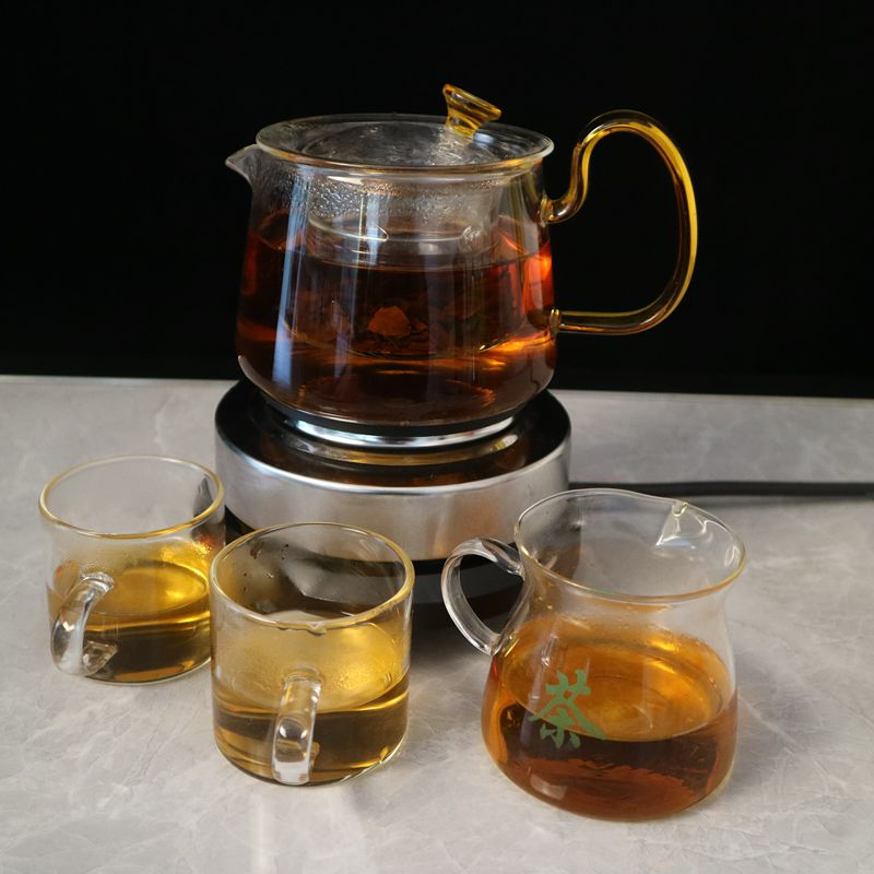 Electric stove Home electric tea stove glass pot tea maker brewing coffee boiling milk electric stove can adjust the temperature to heat a small electric stove