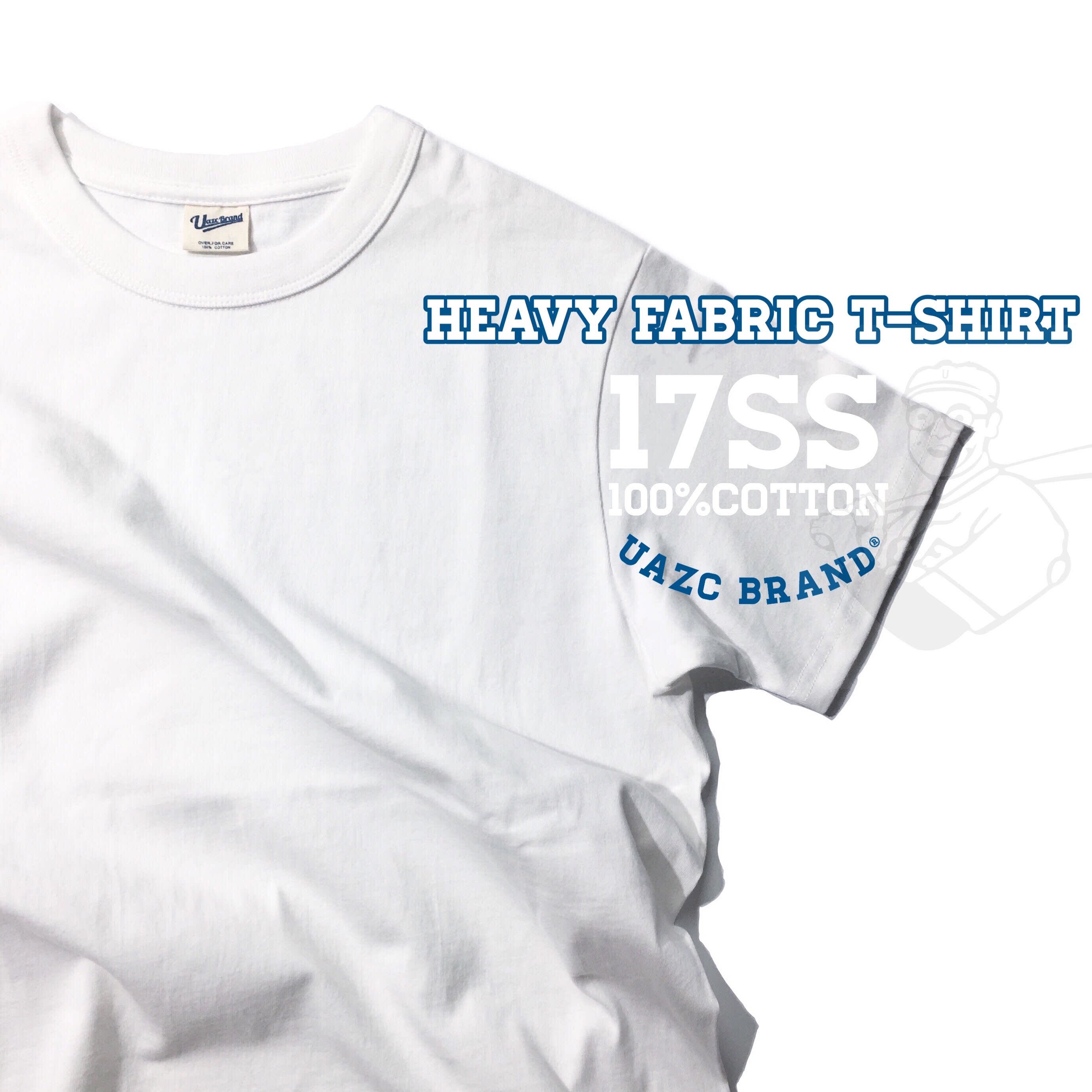 UAZC 17S/S原创重磅男T恤纯色打底厚素女基础款圆领不透纯棉短袖