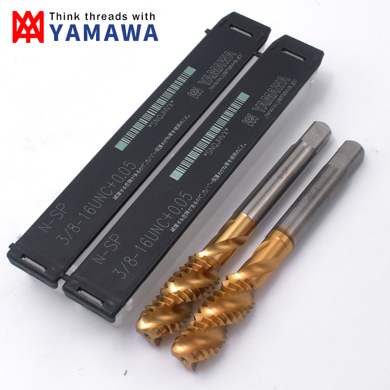 Japan imports YAMAWA Beauty Plated Titanium Spiral Screw Tapping UNC2-56 Cuttings Increase accuracy P4 0 05