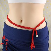 Hand-woven this year auspicious red belt widened and thick red waist chain waist rope big fat men and womens models