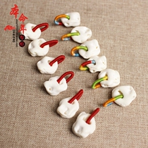 Handmade braided belt ring pure pig shock bone pendant baby shock evil DIY accessories can be made bracelet anklets