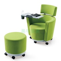 High-grade single seat sofa chair leisure business chair club chair with writing board training chair writing record Conference Chair
