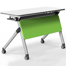 Folding training table and chair Long Bar conference table student training table and chair bar folding table training institution classroom table and chair