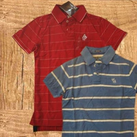 Abercrombie & Fitch sọc cũ 2008 ve áo nam AF áo thun mỏng elk nhỏ áo phông polo