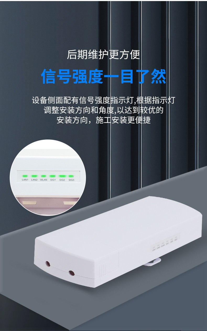 Сетевой мост 柏迈监控专用无线网桥1-3公里2.4g/5.8g电梯5.8户外防水无线网桥