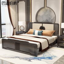 Solid wood bed Double beds New Chinese style High box storage beds 1 5 m Hyundai Jane about 1 8 m Economy Type main sleeper bed