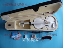 Halal Barn Dumped Early School Colorful Violin Matt White Blue Red Green Purple Color Violin Performance Test Class