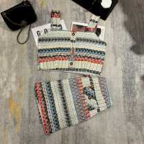 2024 summer new arrival temperament tweed small fragrance two-piece set high-end slimming short vest and high waist skirt