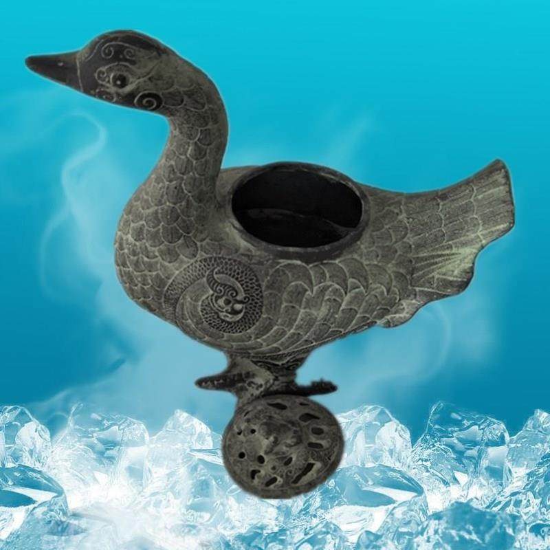 Antique Bronze Ware Pendulum of Bronze Duck Lavender Incense Antiques Ancient Play Collection Old Bronze Ware Special Price
