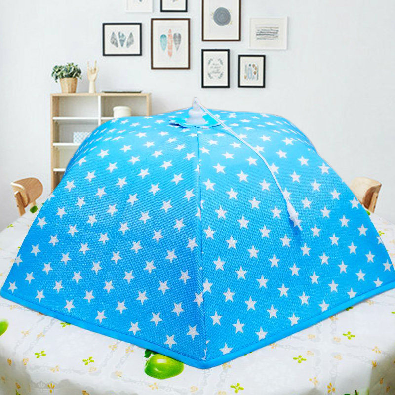 Japanese Meal Hood Dust-Proof Winter Insulation Vegetable Hood Folding Home Thickened Kitchen Large Size Lid Vegetable Hood Food Hood Heating