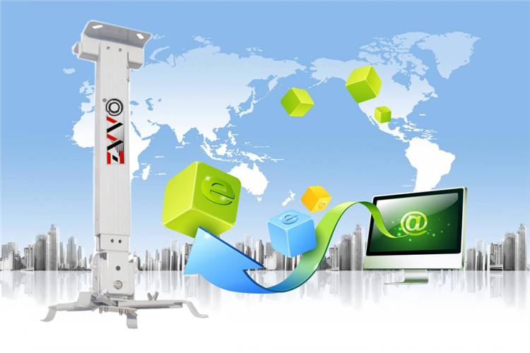 Máy chiếu ZVVO móc treo máy chiếu sơn kim loại giá đỡ ổn định khung chiếu hình chiếu - Phụ kiện máy chiếu giá treo máy chiếu âm trần