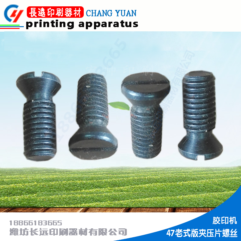 Weifang Sixuan Code Offset 47 old plate clamping plate flat - head screw printing press accessories supplies