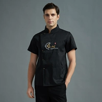 Оригинальная черная дышащая сетчатая спинка с короткими рукавами.